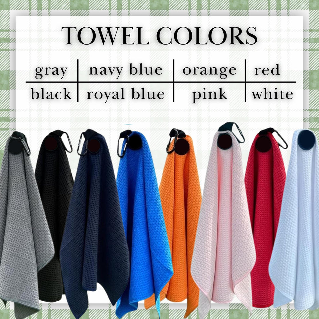 Monogrammed Golf Towel - Magnetic Towel