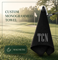 Monogrammed Golf Towel - Magnetic Towel
