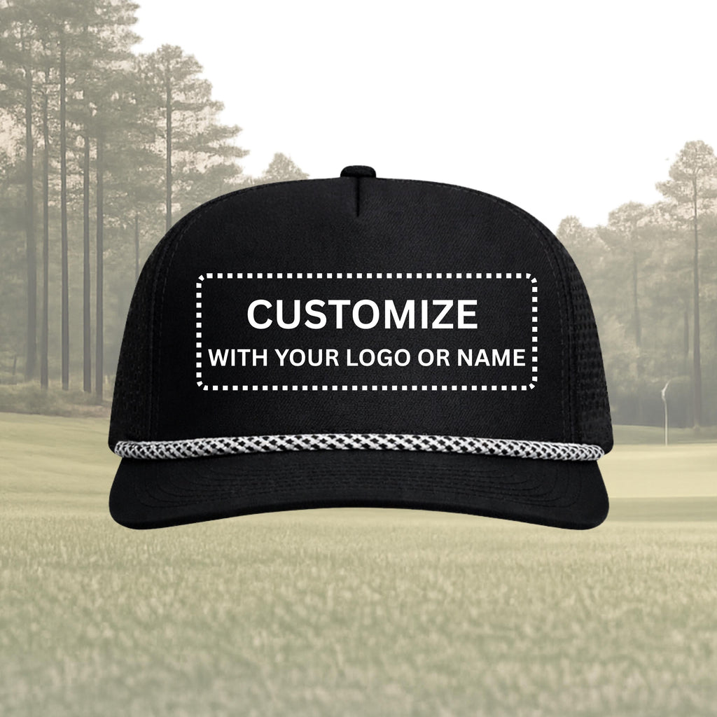 Custom Embroidered Golf Rope Hat – Personalized with Logo or Name