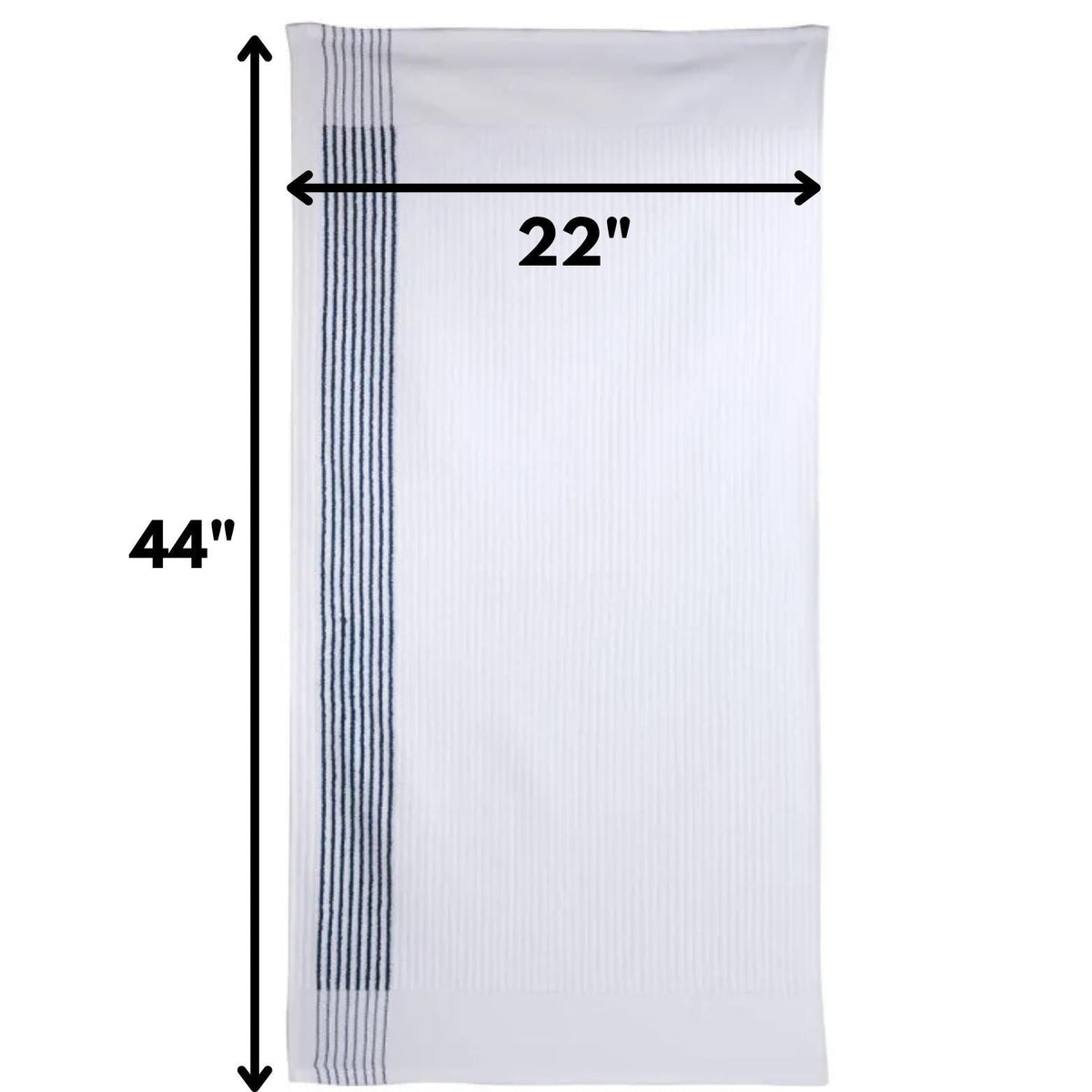 Reference photos of Greenstitch tour size ribbed caddie towels. On this product, customization will be DTF film transfer printed using a heat press, not embroidered.
