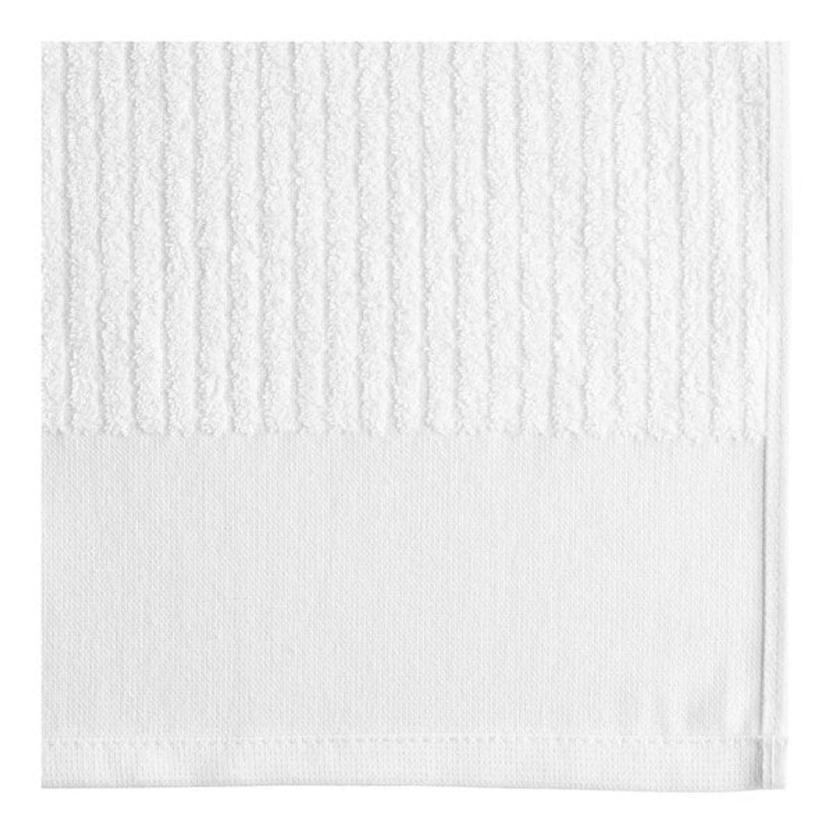Reference photos of Greenstitch tour size ribbed caddie towels. On this product, customization will be DTF film transfer printed using a heat press, not embroidered.